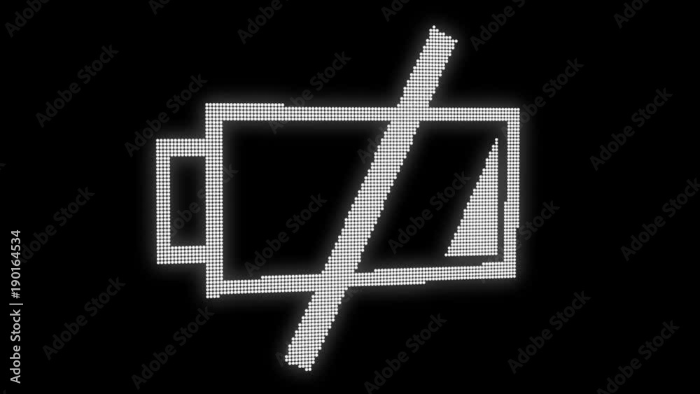 Abstract background with low battery. CG animation backdrop. Seamless loop Abstract background with low battery. CG animation backdrop. Seamless loop