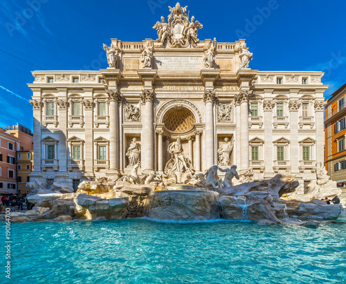 Rome, Trevi Fountain. Italy.