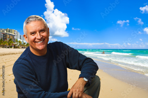 Handsome man outdoors