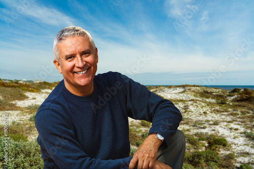 Handsome man outdoors
