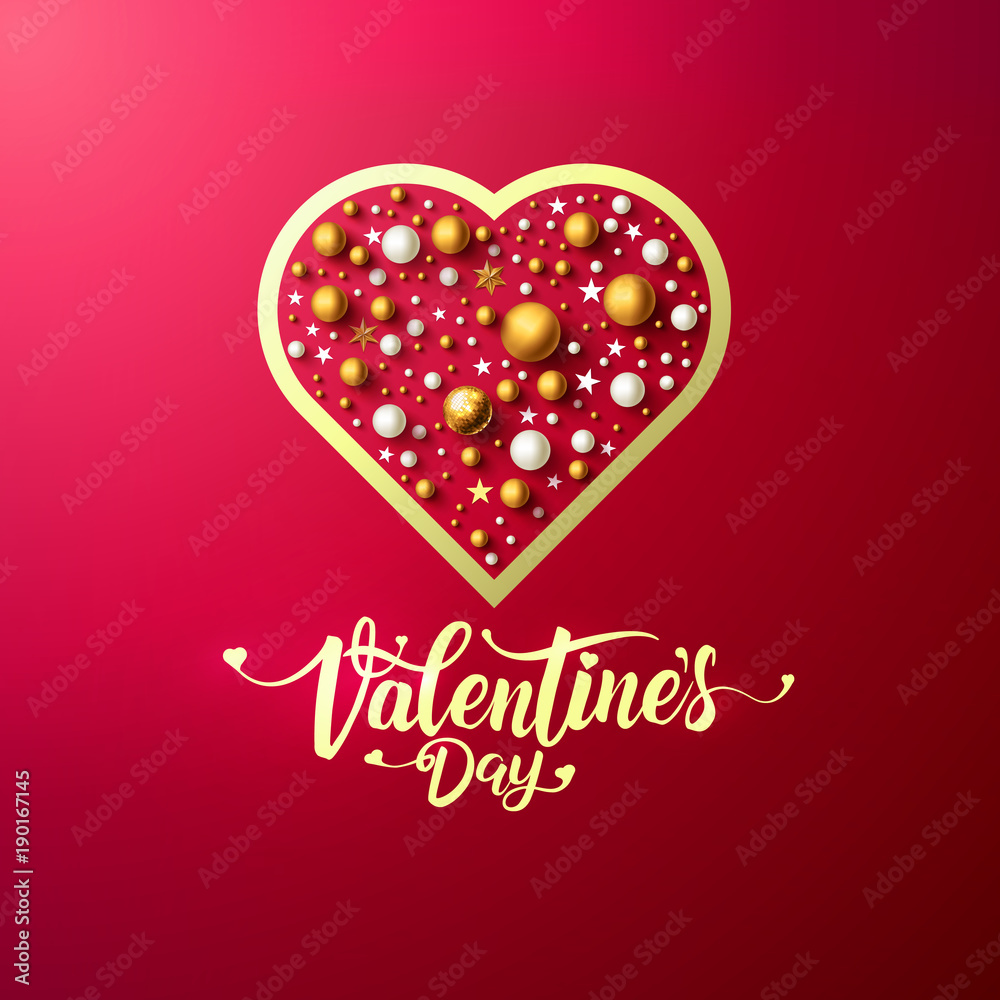 Invitation card Valentine's day with typography and cut paper heart.Vector illustration EPS 10 Invitation card Valentine's day with typography and cut paper heart.Vector illustration EPS 10