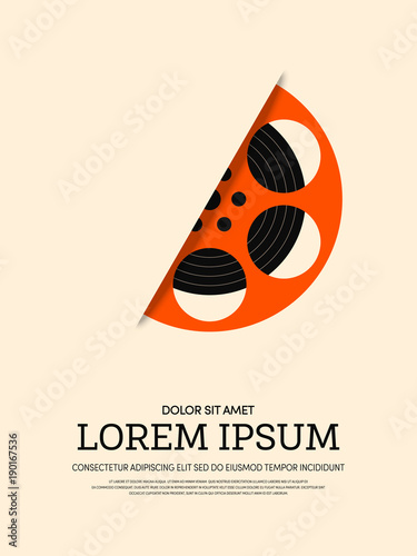 Movie and film modern retro vintage poster background