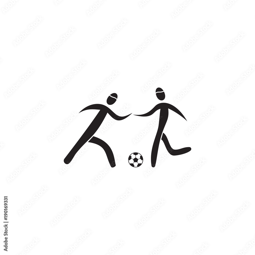 soccer game icon. Element of figures of sportsman icon. Premium quality graphic design icon. Signs, symbols collection icon for websites, web design, mobile app