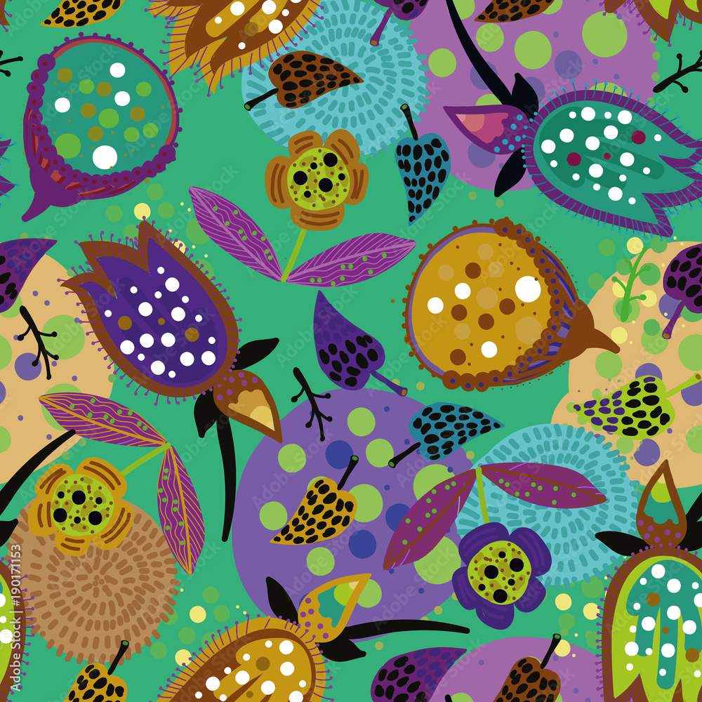Seamless floral pattern. Seamless floral pattern.