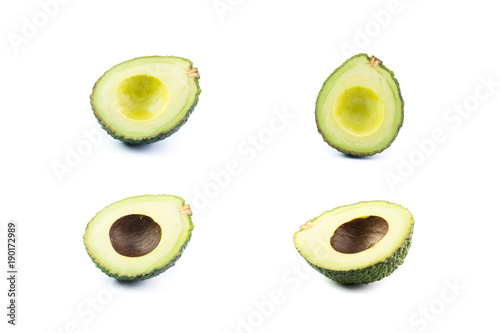 Avocado isolated on a white background