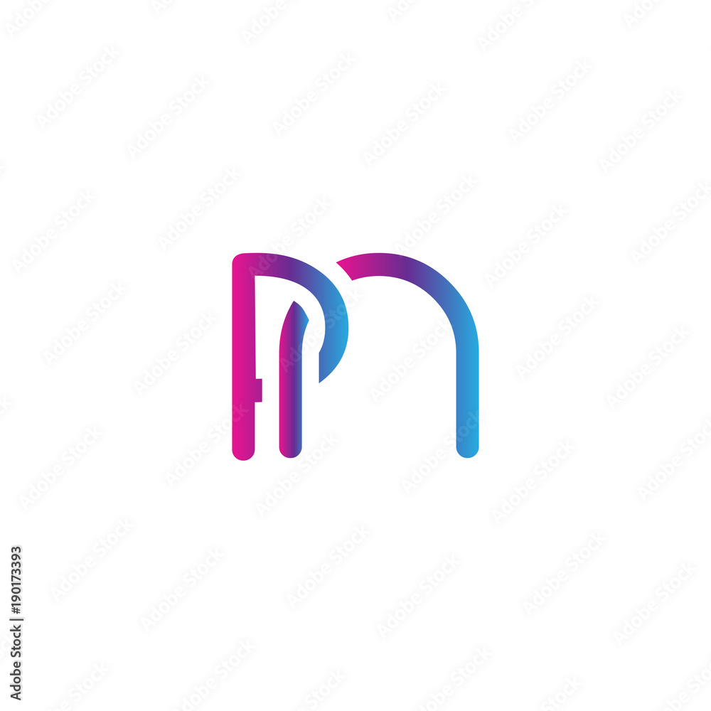 initial letter rounded logo modern, colorful gradient initial letter rounded logo modern, colorful gradient