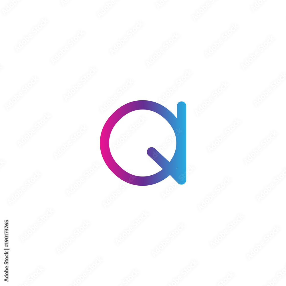 initial letter rounded logo modern, colorful gradient initial letter rounded logo modern, colorful gradient