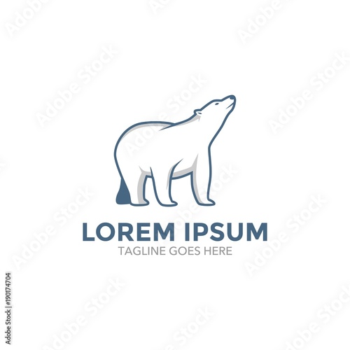 Polar Bear Logo. Vector. Editable