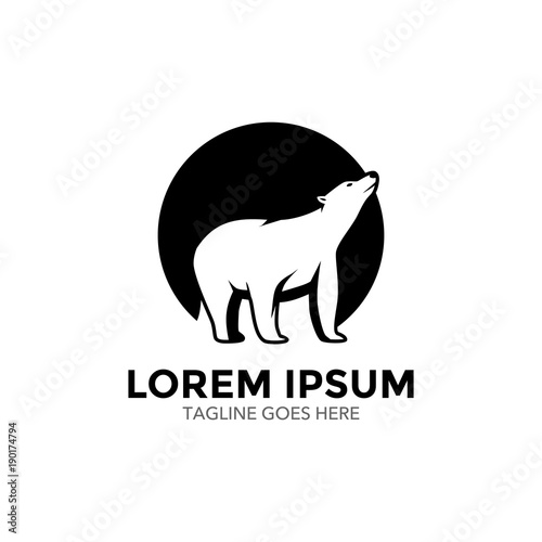 Polar Bear Logo. Vector. Editable
