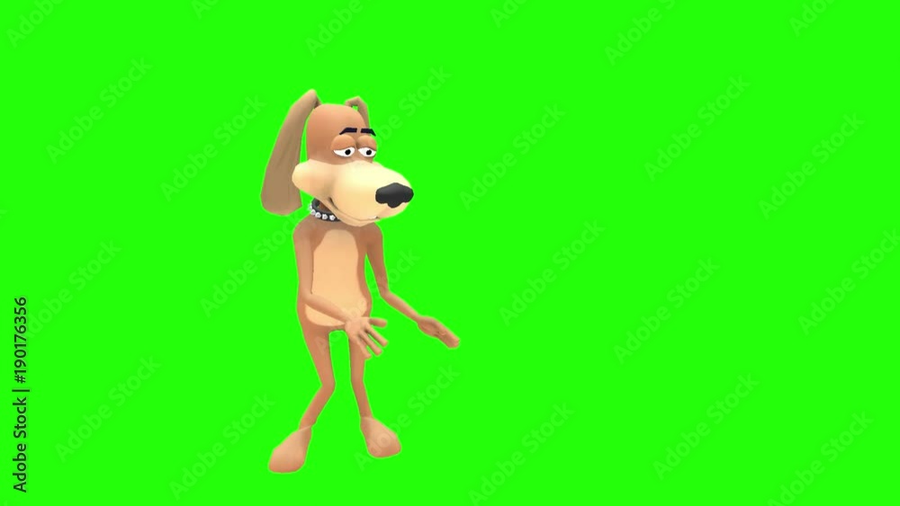 Scared nervous frightened fearful animated cartoon dog hound canine ...