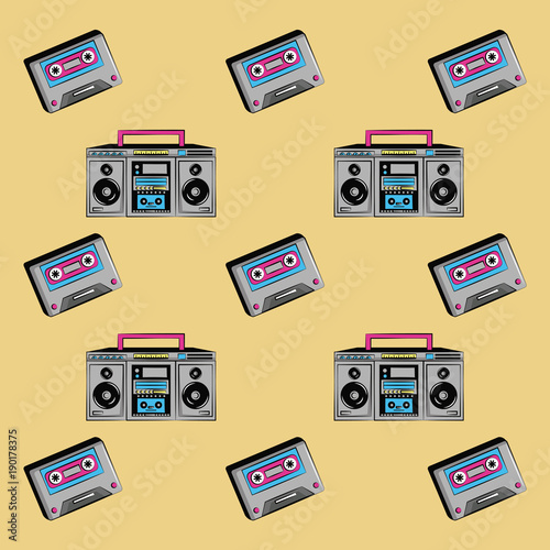 90s background icons icon vector illustration graphic