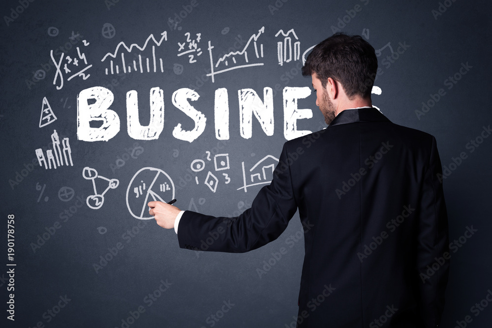 Businessman with business plan Businessman with business plan