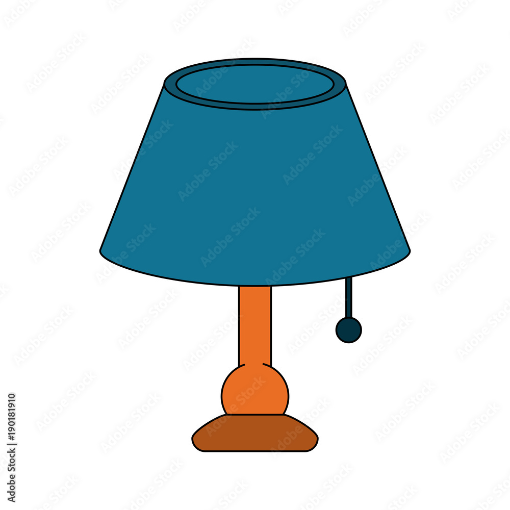 Obraz premium Desk night light icon vector illustration graphic design