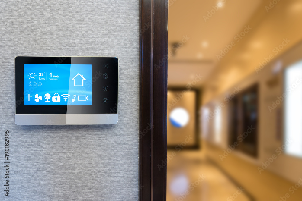 smart home system on intelligence screen smart home system on intelligence screen