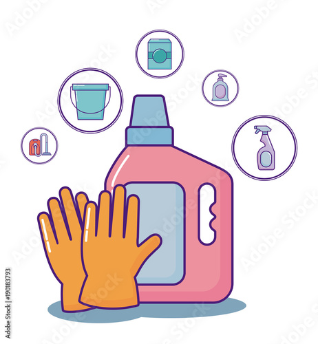 Cleaning supplies design