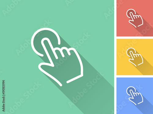 Click - vector icon.
