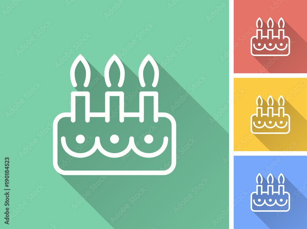 Cake - vector icon. Cake - vector icon.