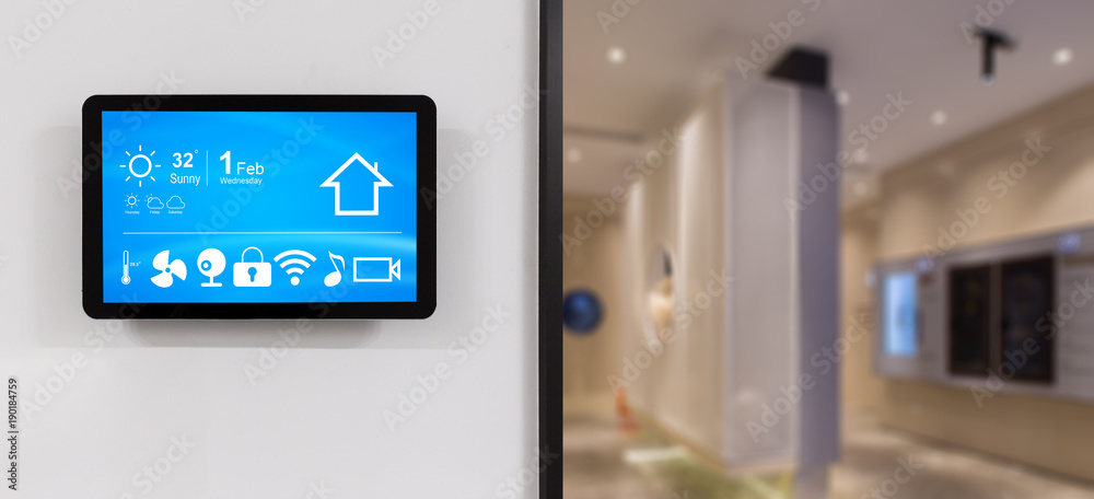 smart home system on intelligence screen smart home system on intelligence screen