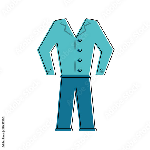 Mens pijama isolated icon vector illustration graphic design