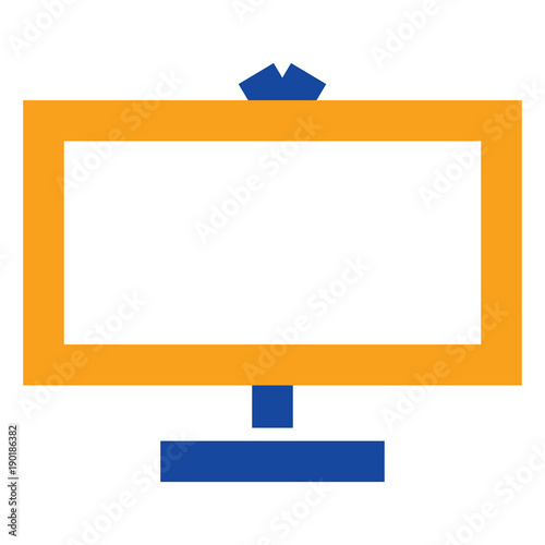 TV, Monitor Flat minimal icon vector