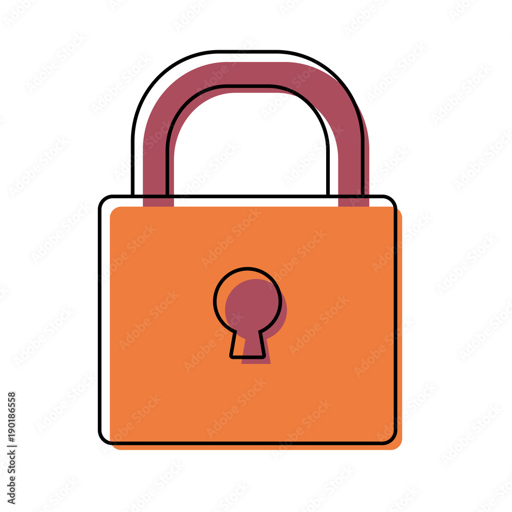 padlock vector illustration