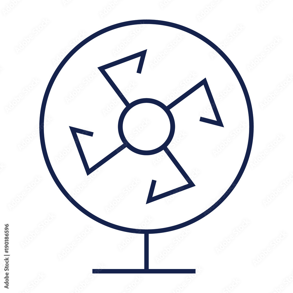 Table Fan Flat minimal icon vector Table Fan Flat minimal icon vector