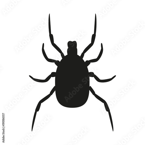 Mite. A dangerous insect. Caution. Encephalitis. Warnings. For your design.