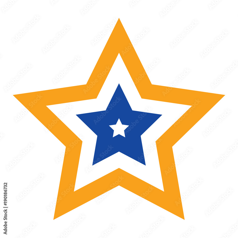 Star Flat minimal icon vector Star Flat minimal icon vector