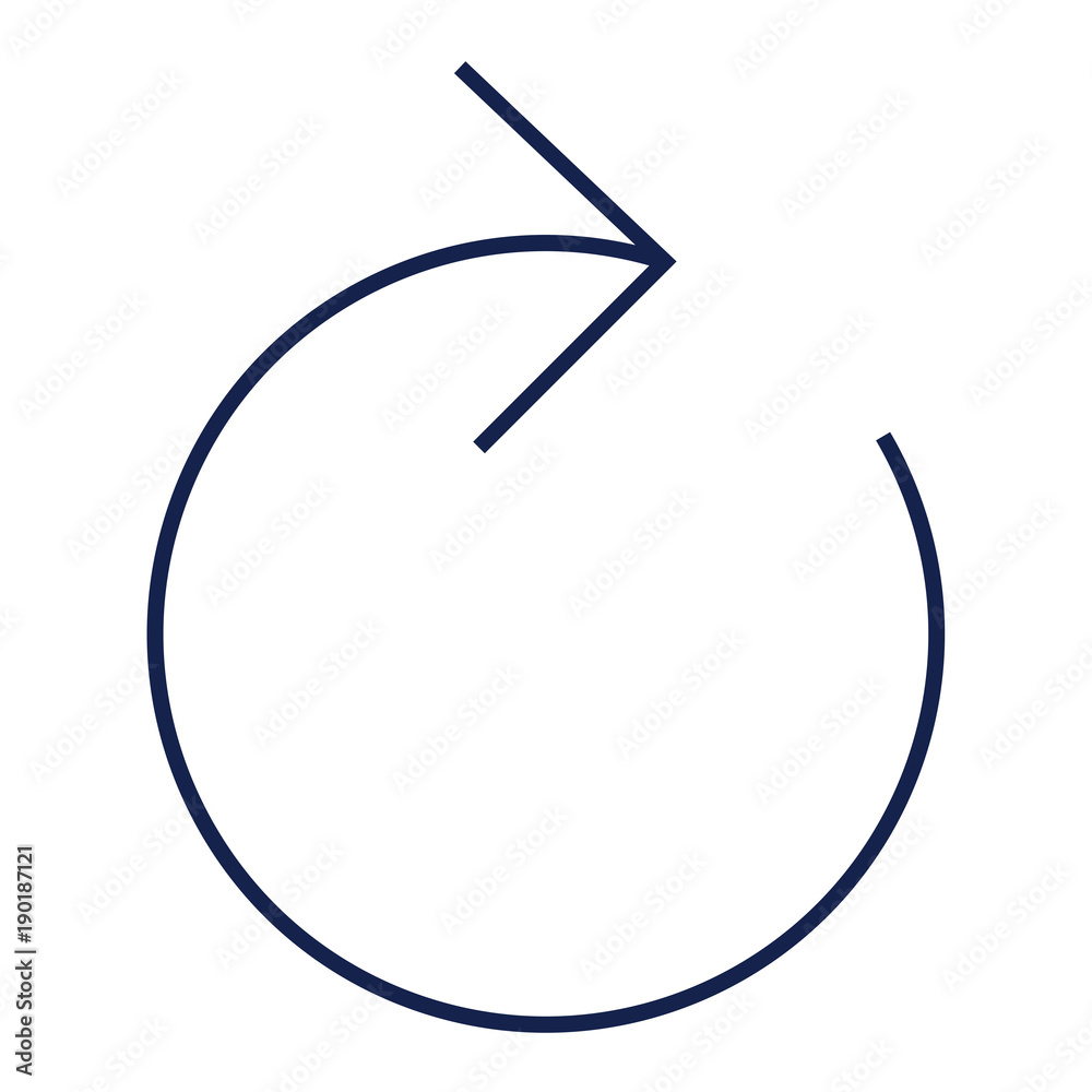 Refresh,rotation arrow Flat minimal icon vector Refresh,rotation arrow Flat minimal icon vector