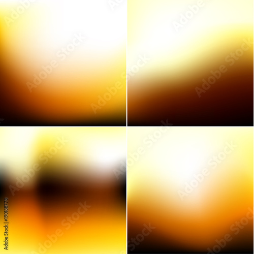 Smooth defocused blur backgrounds set