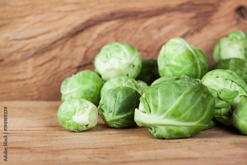 Fototapeta premium brussels cabbage isolated on white background