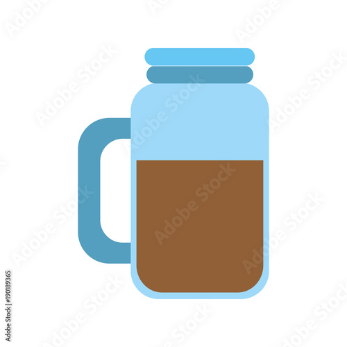 Cold coffee to go icon vector illustration graphic design