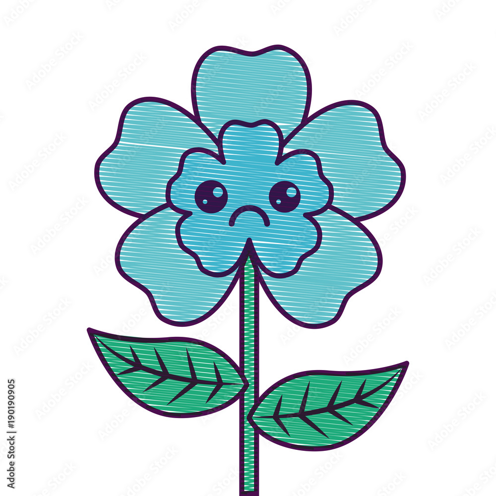 cute cartoon happy flower adorable kawaii vector illustration cute cartoon happy flower adorable kawaii vector illustration