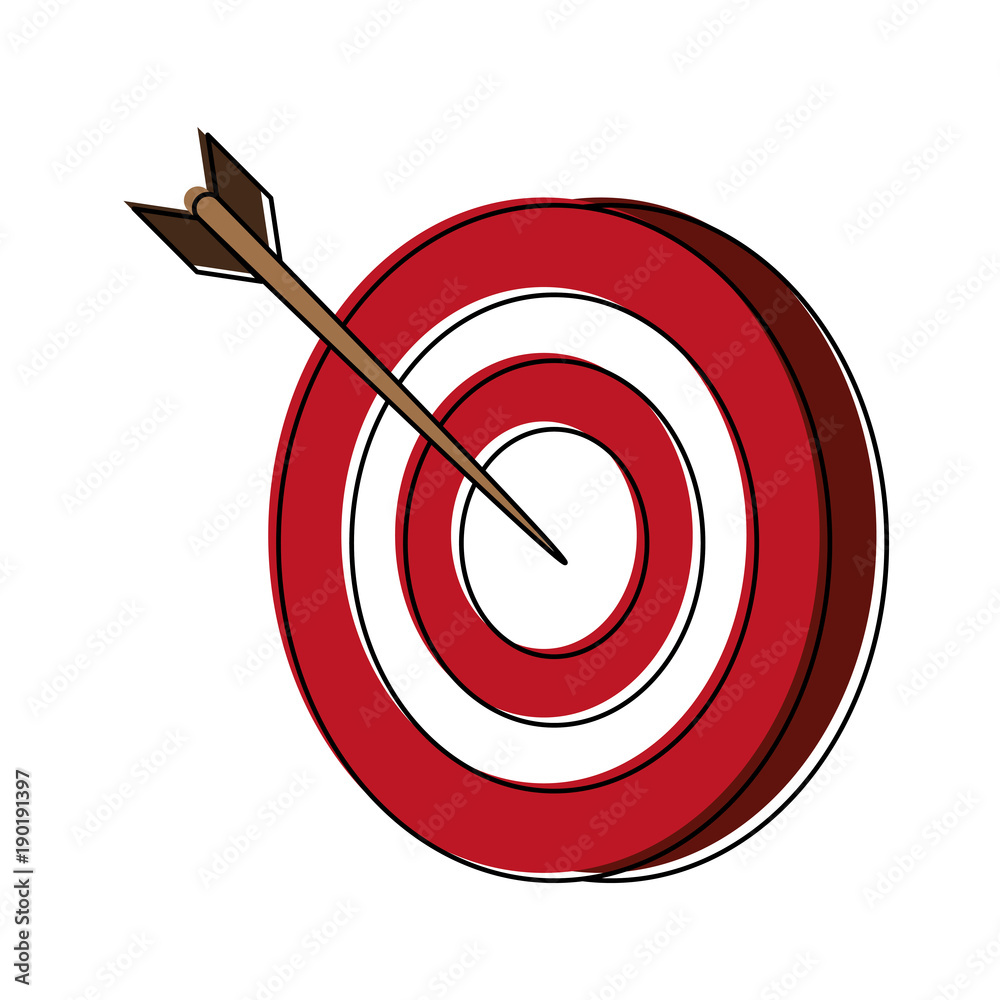 Target dartboard symbol icon vector illustration graphic design