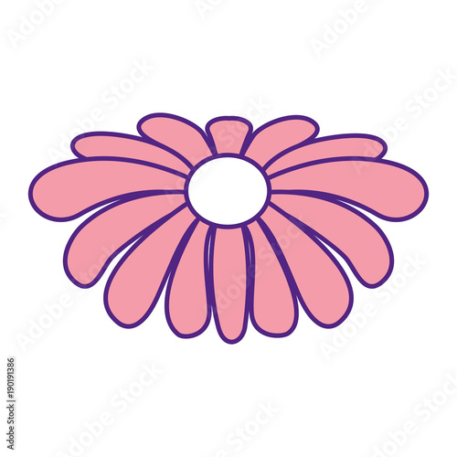kawaii cute flower ornament cartoon vector illustration pink image design