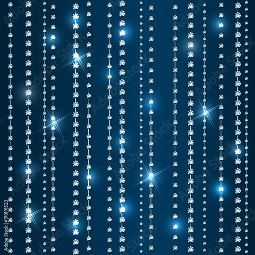 Seamless diamond threads background
