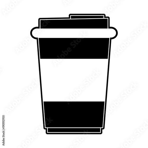 Cold coffee to go icon vector illustration graphic design