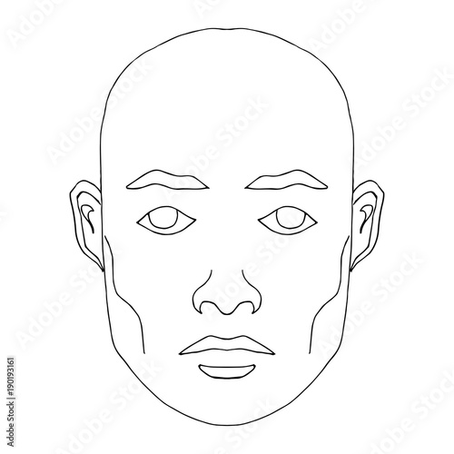 Man face sketch