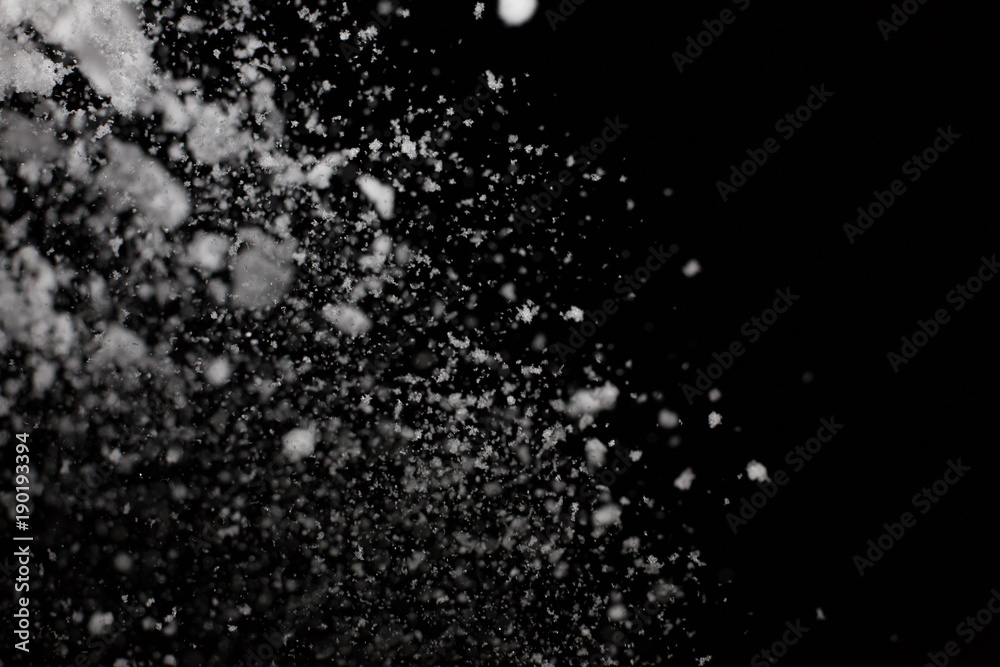 Obraz premium 雪と黒