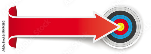 Long Convert Red Arrow Banner Target