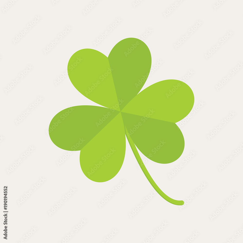Cute Three Leaf Clover Illustration Graphic Cute Three Leaf Clover Illustration Graphic