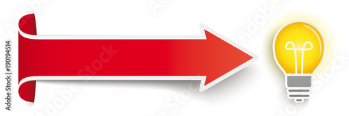 Long Red Convert Arrow Bulb Idea