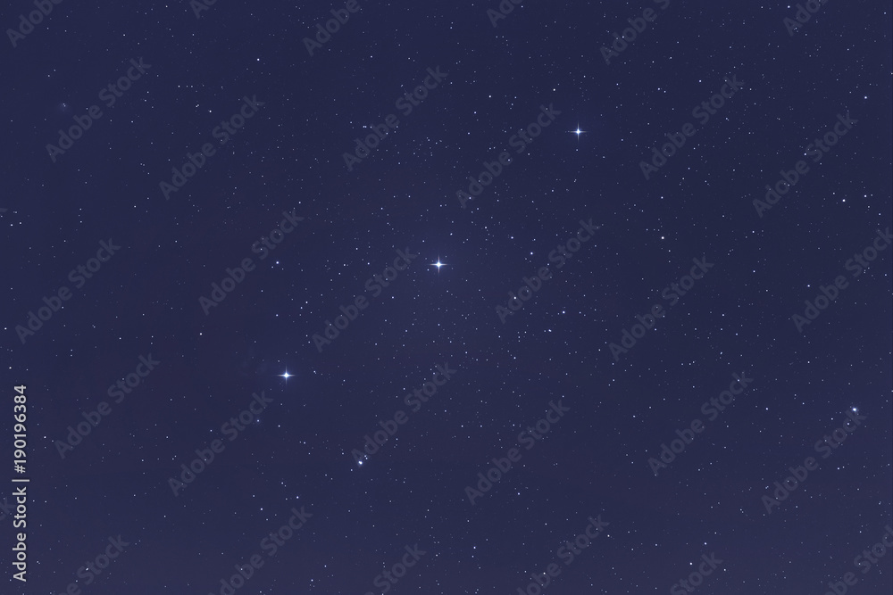 Orion s Belt with Alnitak Mintaka Alnilam stars. Night sky Background. Stock Photo Adobe Stock