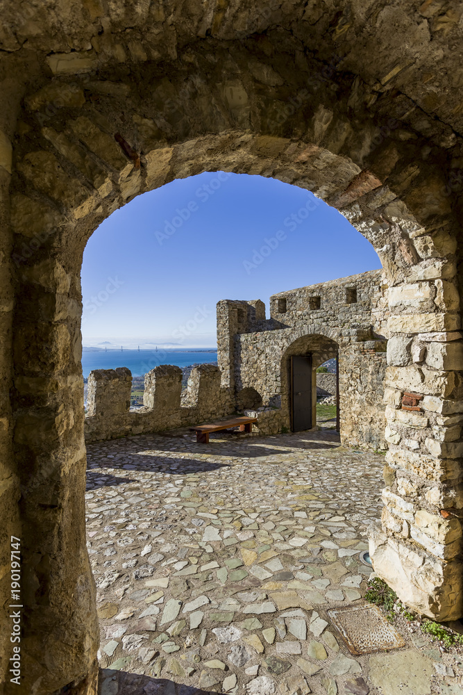 seashore fortress of Nafpaktos, Greece 05 JAN 2018