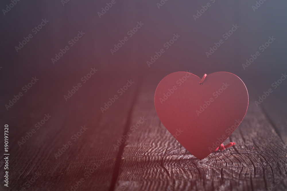 Heart shapes on rustic wooden background Heart shapes on rustic wooden background