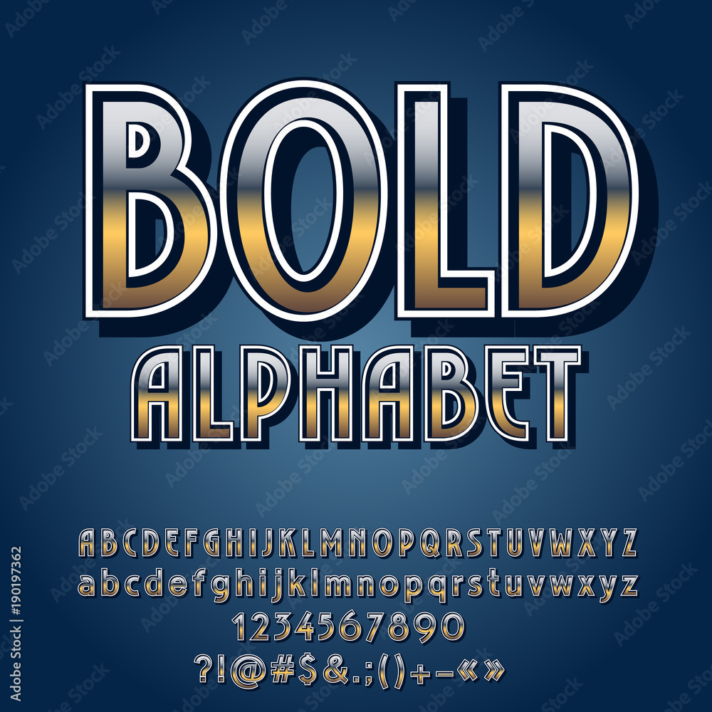 Vector set of retro style iron Letters, Numbers and Symbols. Gradient reflective metallic industrial Alphabet Vector set of retro style iron Letters, Numbers and Symbols. Gradient reflective metallic industrial Alphabet