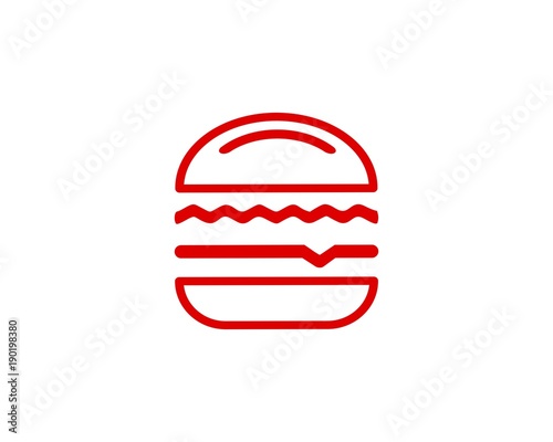 red line burger logo