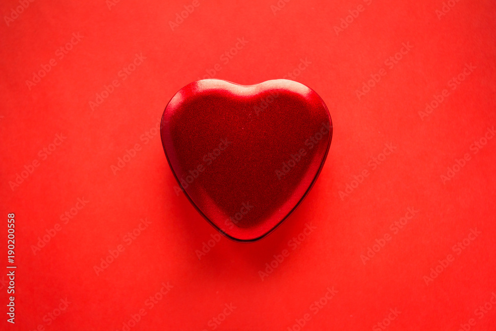 Heart and strawberry on a red Valentine's background Heart and strawberry on a red Valentine's background