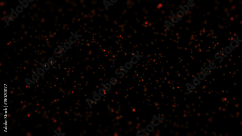 red star on blur background with bokeh effect, Out of focus background. Colorful lights bokeh on background