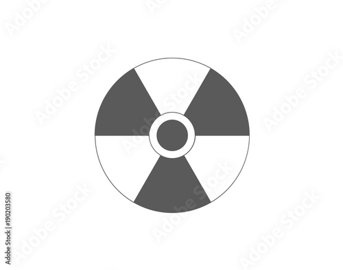 radiation, nuclear, danger, warning icon